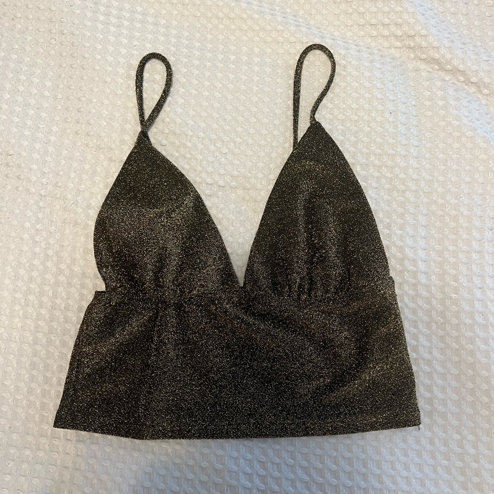 Urban Outfitters Glittery Black Top